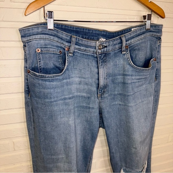 Rag & Bone Light Wash Dre Low Rise Slim Boyfriend Jeans, Women’s Size 33 - Picture 2 of 7